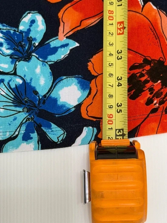 Tommy Bahama Navy Tropical Floral Stretch Shift Dress. Size Medium - Picture 3 of 10